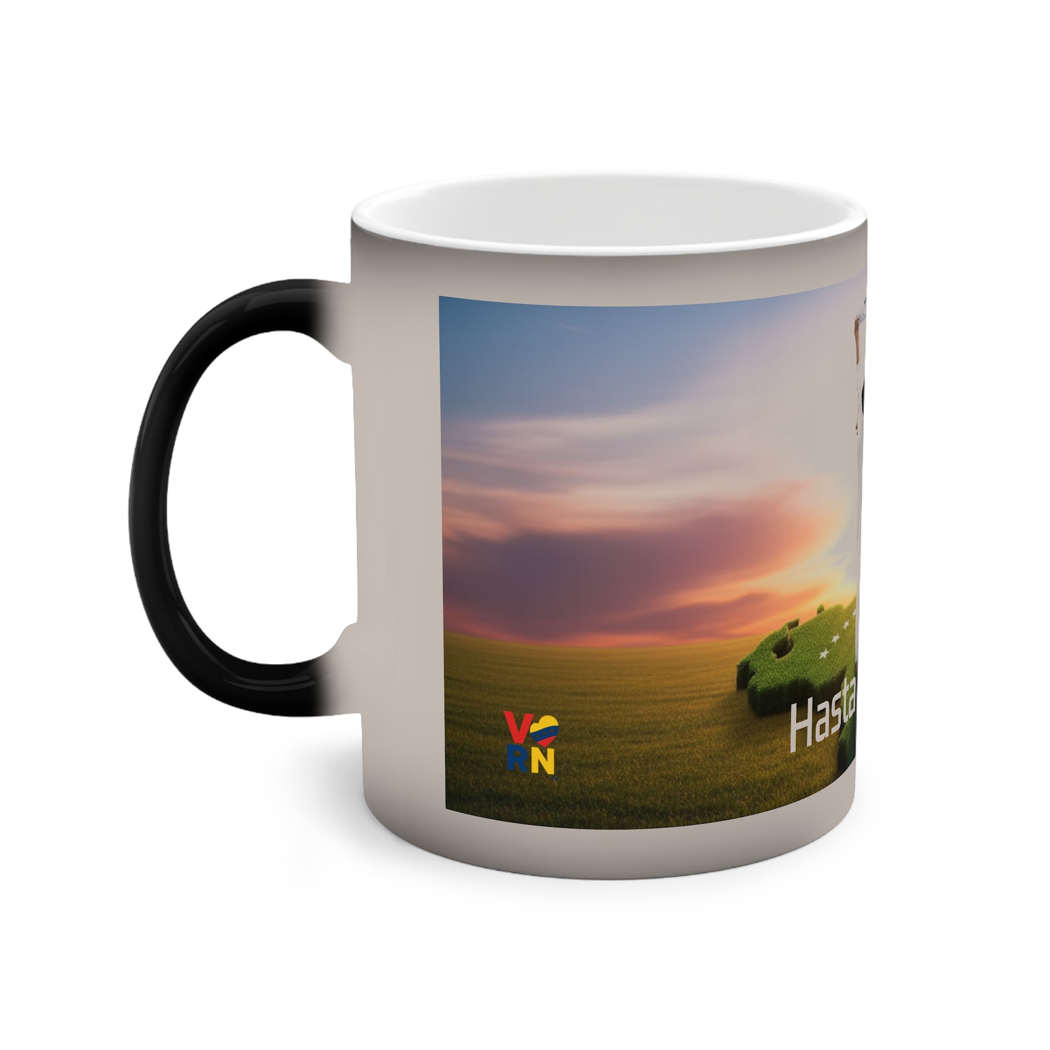 Taza que cambia color - inspirada en - "Hasta El Final", Venezuela Renace!