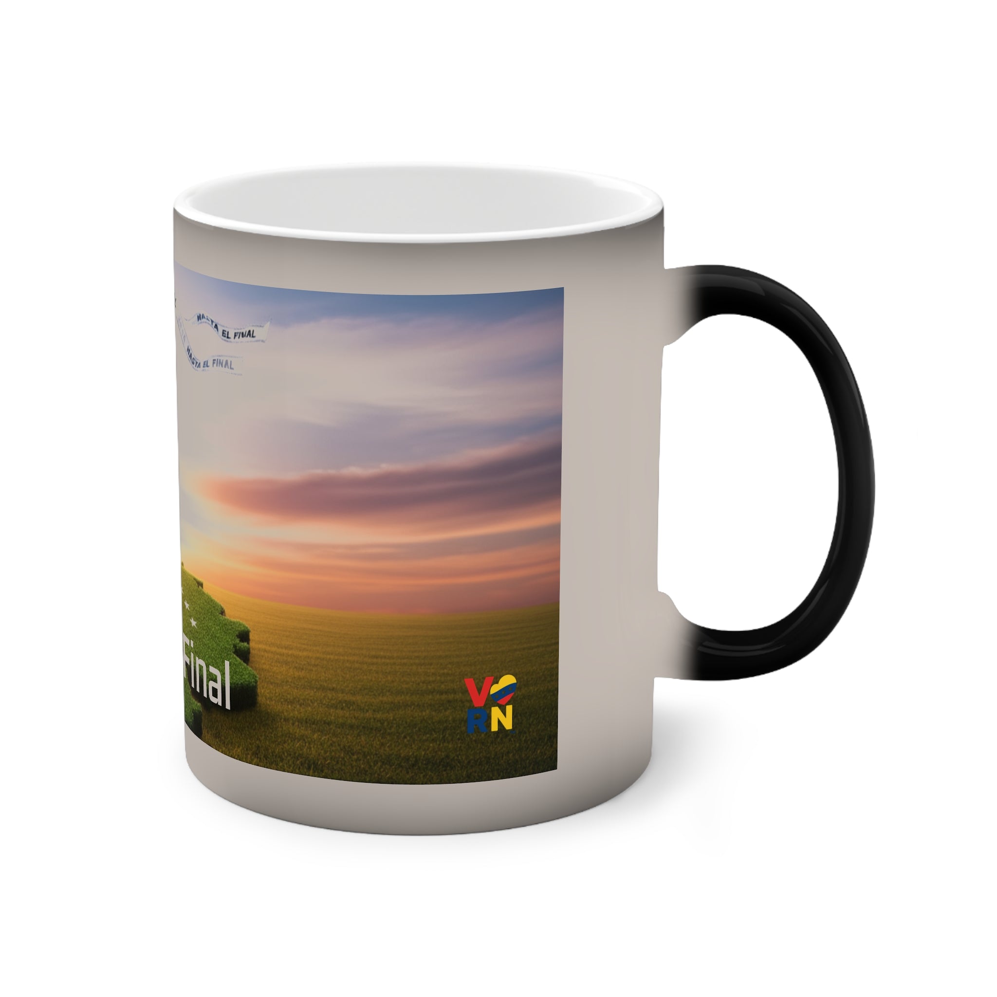 Taza que cambia color - inspirada en - "Hasta El Final", Venezuela Renace!